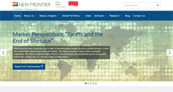 Desktop Screenshot of newfrontieradvisors.com